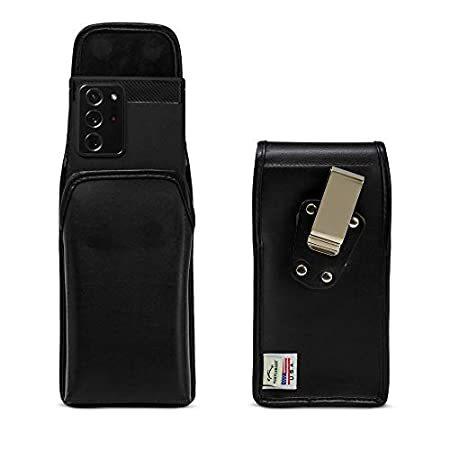 Turtleback ベルトケース Samsung Galaxy Note 20 Ultra (2019) 用 縦型ホルスター ブラックレザーポーチ