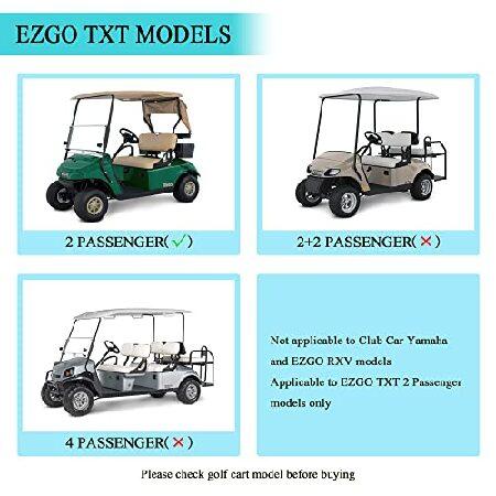 10L0L ゴルフカートエンクロージャ 2人乗り EZGO TXT用 防水 防風