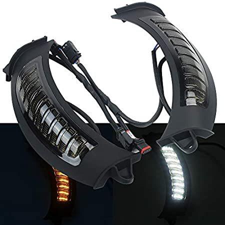 KUQIQI Road Glide Turn signals Motorcycles Daytime Running Side Lights fit