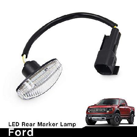並行輸入品 F150 Rapt0r LED Side Marker Lamps for 2010 2011 2012 2013 2014 Ford F150 SVT Rapt0r Pick Up Back Rear Side Marker Lights F-150 Clear Lens |  | 01