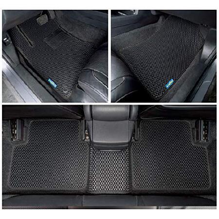 Goodyear　Custom　Fit　for　Diamond　Traps　Dirt,　Civic　Honda　Liquid,　Set,　Black　Precision　All-Weather　I　Pc.　Floor　Shape　Liners　Car　Black　Liner　2016-2021,