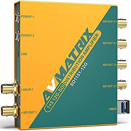 AVMATRIX SD1151-12G SDI in & 1x5 12G-SDI Out Distribution Amplifier HD