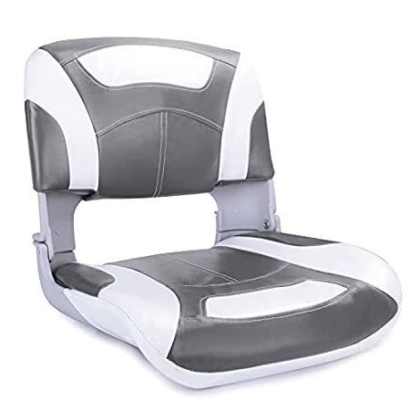 NORTHCAPTAIN V1 Deluxe Low Back Folding Boat Seat,Stainless Steel Screws In