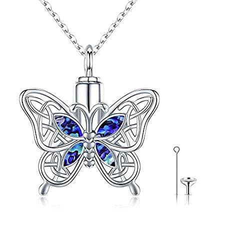 人気ブランドの CHENGHONG Jewelry Cremation Silver Sterling 925 遺骨 for ネックレス Urn Butterfly ネックレス、ペンダント