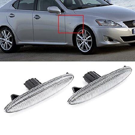 Clear Lens LED Side Marker Lamps for Toyota Camry ACV40 Crown