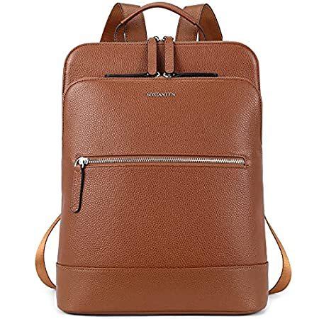 2021新商品 Women for Purse Backpack Laptop BOSTANTEN Genuine B Travel Backpack Leather ノートパソコンバッグ、ケース