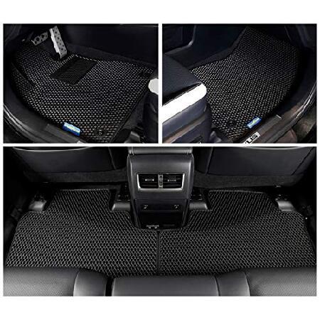 Goodyear　Custom　Fit　Shape　Traps　Car　Floor　for　Lexus　All-Weather　16-22　300,350,450H,350L,450HL,　Liner　4Pcs,　Diamond　Black　Black　Liners　RX　Dirt,Liquid,R