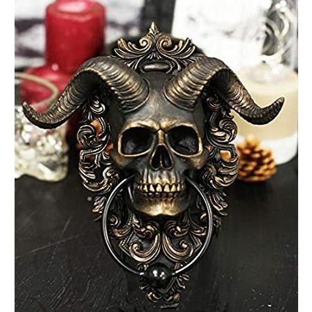 RiFHomDEc The Goat of Mendes Lilith Baphomet Horned God Skull Door Knocker