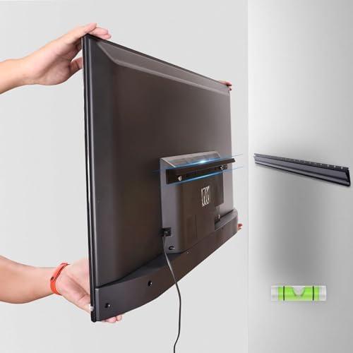 テレビ天井マウント、テレビブラケットは14〜32インチのLEDテレビフラットスクリーンディスプレイに適合、テレビポールマウントは最大 3速高さ調節可能TVモバイルブラケット32〜65インチTVユニバーサルモバイルハンガーは最大35Kgの総重量をサポート テレビ壁掛け金具  ～32インチ対応 耐荷重25Kg 小～中型テレビ向け 薄型 ...