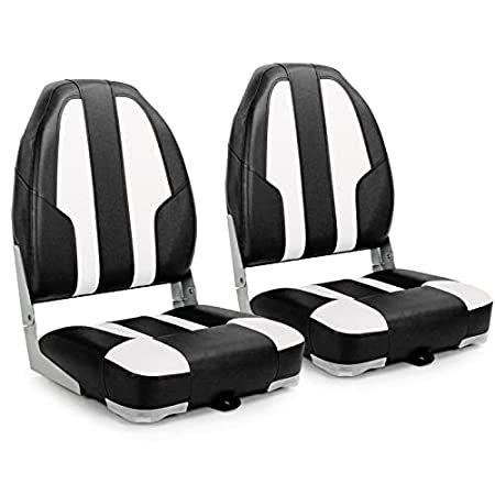 NORTHCAPTAIN R1 Deluxe High Back Folding Boat Seat,Stainless Steel Screws I
