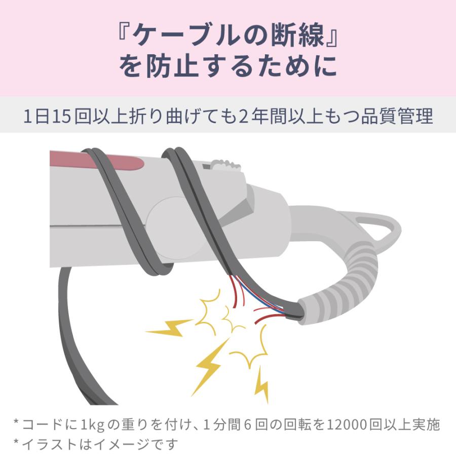 ヒートブラシ ブラシアイロン ヘアアイロン Areti アレティ マイナスイオン ミニ ストレート i1798PKBL | Areti | 16