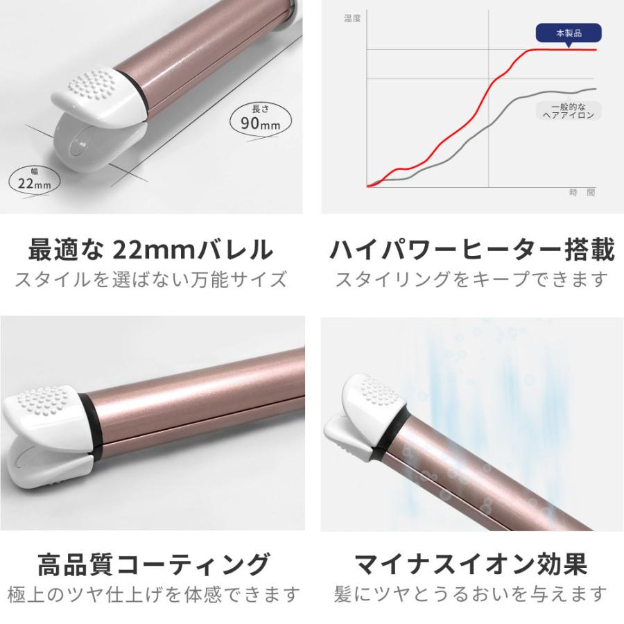 Areti（アレティ） ヘアアイロン カールアイロン 22mm ミニ カール