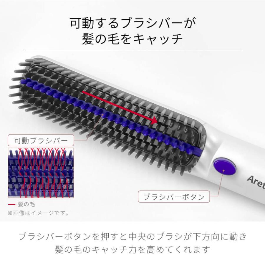 Areti（アレティ） ヒートブラシ ブラシアイロン ヘアアイロン 送風
