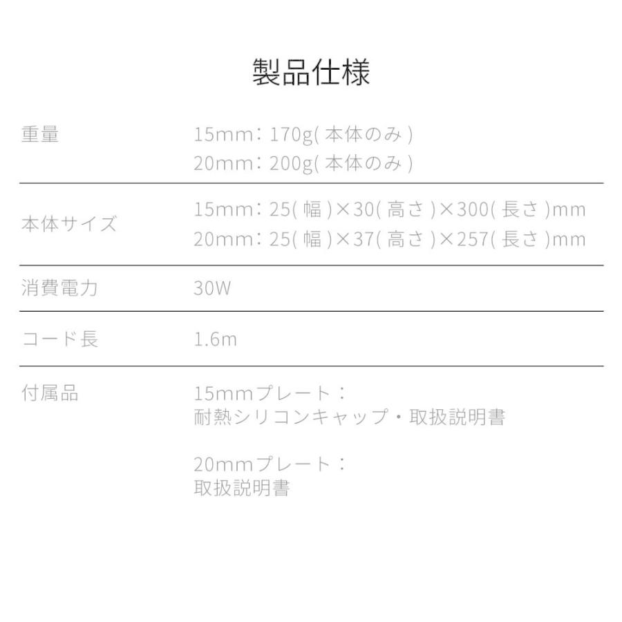 ヘアアイロン ストレート Areti アレティ マイナスイオン 2way カール メンズ 15mm20mm i628BK679BK | Areti | 20
