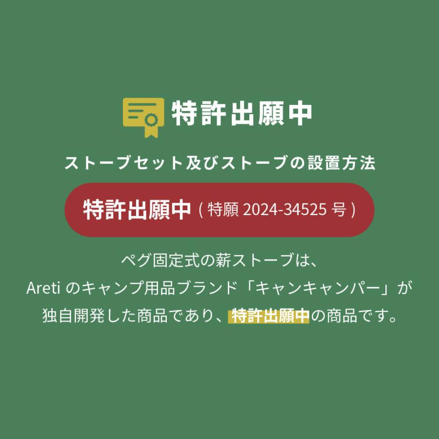 キャンプ 薪ストーブ Cancamper キャンキャンパー 焚き薪ストーブ