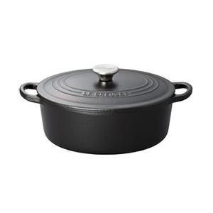 ルクルーゼ（ル・クルーゼ） ココットオーバル 2102 27cm マットブラック （LE CREUSET）