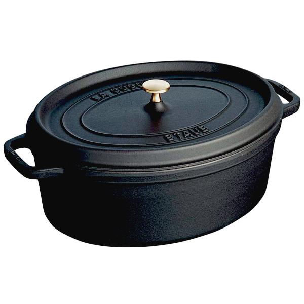 ストウブ（STAUB） ピコ・ココット オーバル 33cm ブラック 40509-322