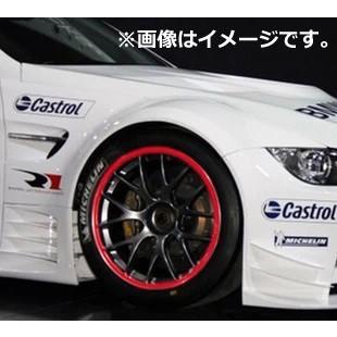 き Areyss】ホイールリムステッカー 17インチ／18インチ両用タイプ （赤