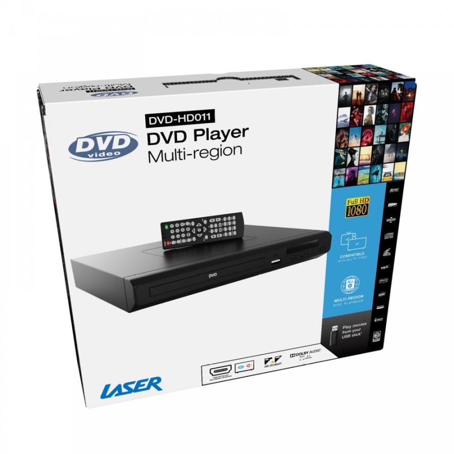 【完全1年保証/3年延長可】 LASER レーザー DVDHD011（HDMI/コンポーネント/コンポジット端子搭載） リージョンフリー