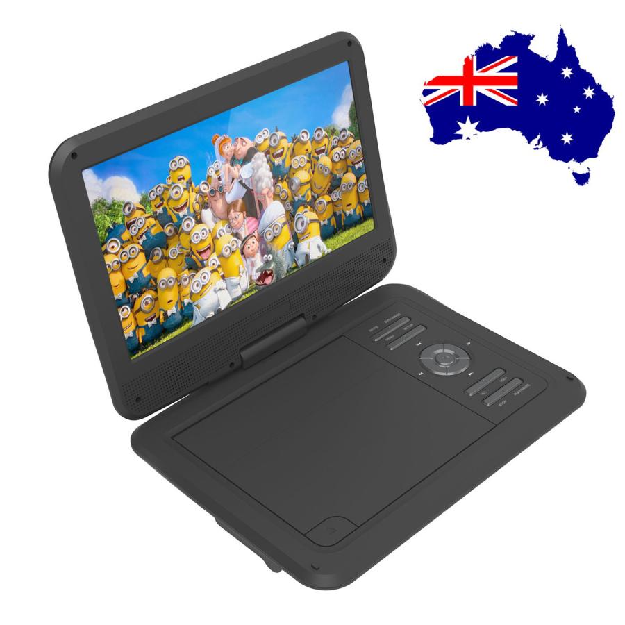 10.5インチポータブルDVDプレーヤー 大容量充電式5時間再生 楽天市場】ポータブルdvdプレーヤー 車載用ホルダー付 10.5インチ液晶