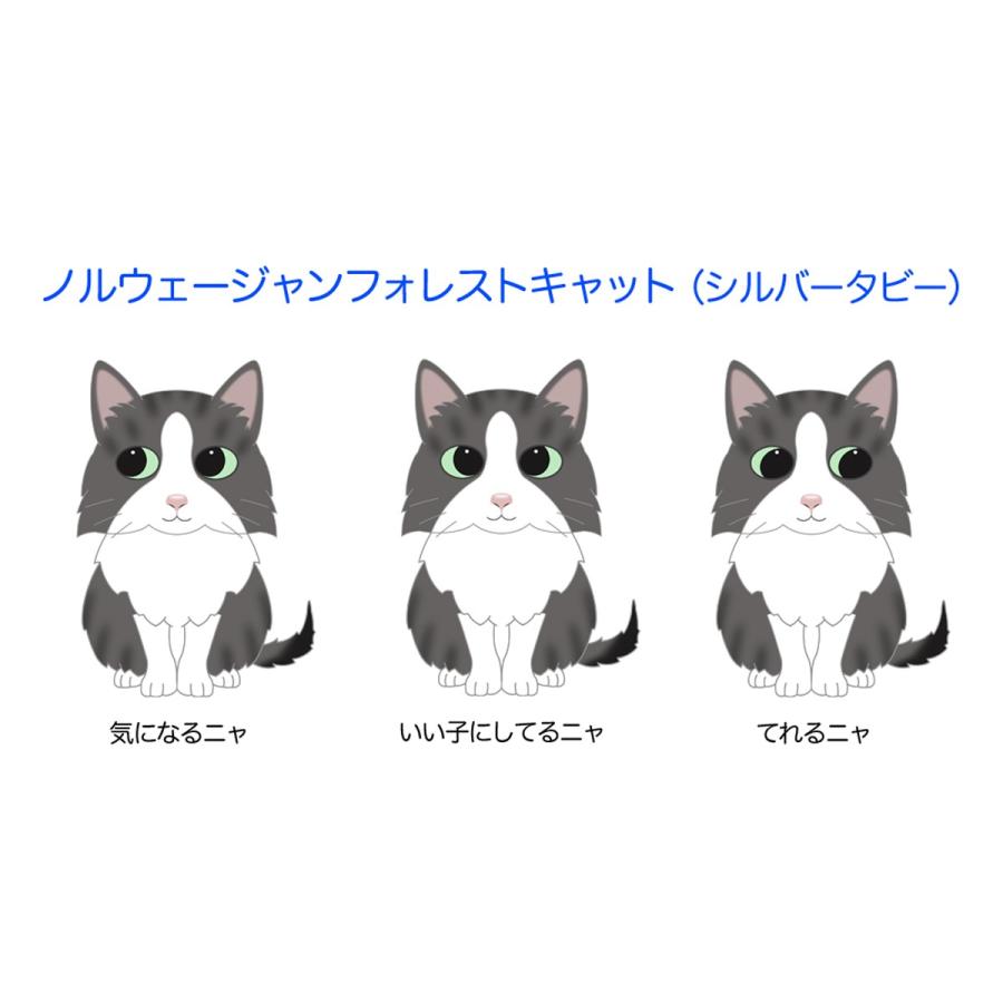ノルウェージャンフォレストキャットステッカー 猫 ステッカー シール グッズ Cs Nfc01 Argent 通販 Yahoo ショッピング