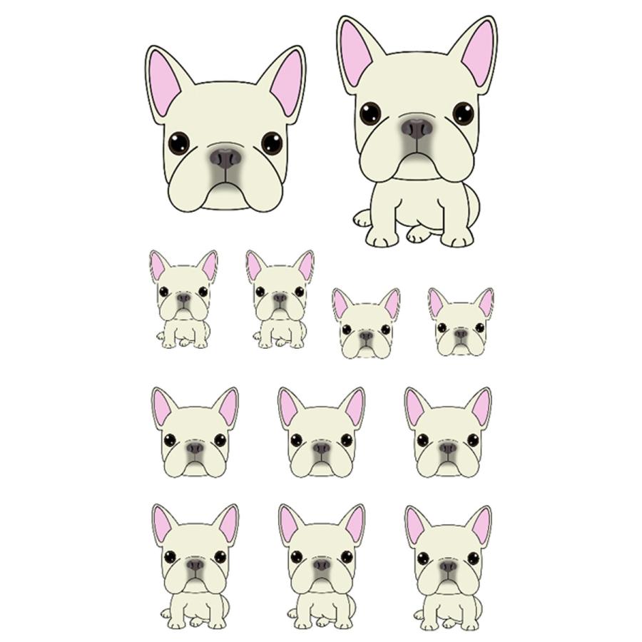 フレンチブルドッグ フレブル BUHI 犬 犬シール 犬種別 シール グッズ ステーショナリー 文具 :FB01:Argent 通販 かわいい オリジナル イラスト 犬シール ブルドッグ イングリッシュブルドッグ 英ブル 犬 シール 犬種別 グッズ 手紙 手帳 ステーショナリー カレンダー マーク ポイント ドッグシール