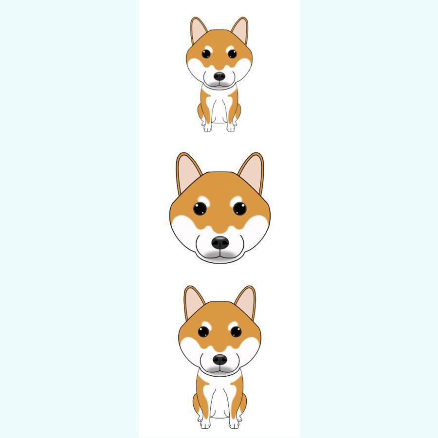 ミニうちの子ステッカー 柴犬 犬 犬ステッカー 犬シール 車 スマホ 玄関 窓 グッズ オリジナルステッカー Ms Sb01 Argent 通販 Yahoo ショッピング