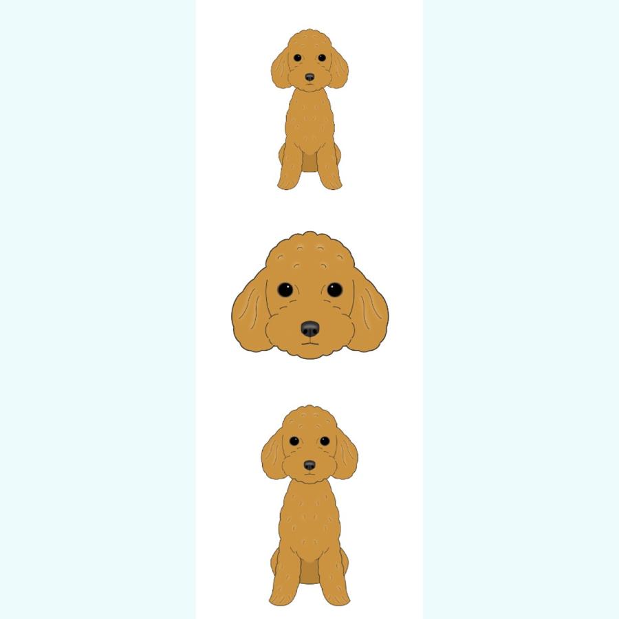 ミニうちの子ステッカー トイ プードル 犬 犬ステッカー 犬シール 車 スマホ 玄関 窓 グッズ オリジナルステッカー Ms Tp01 Argent 通販 Yahoo ショッピング