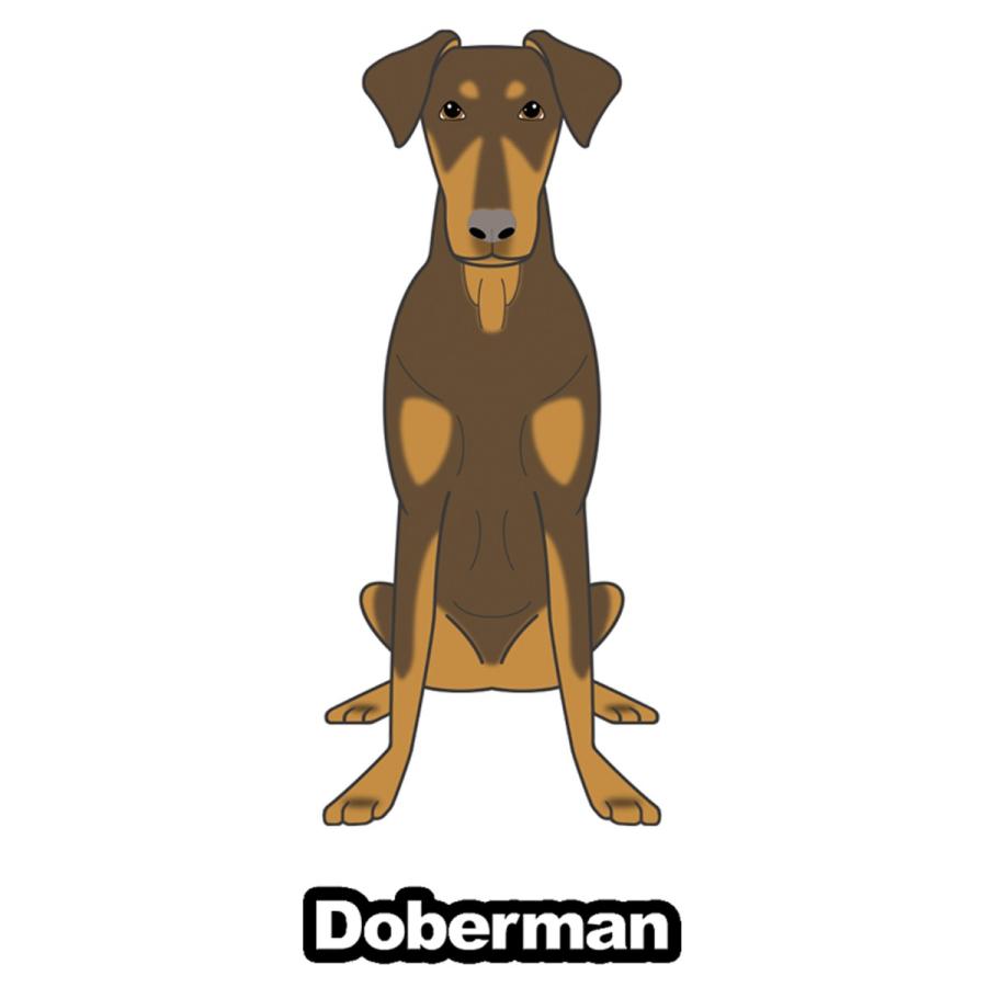 ドーベルマン たれ耳 犬 犬ステッカー 車 窓 玄関 犬種別 名前 ステッカー カーステッカー グッズ ドッグステッカー S Dmd01 Argent 通販 Yahoo ショッピング