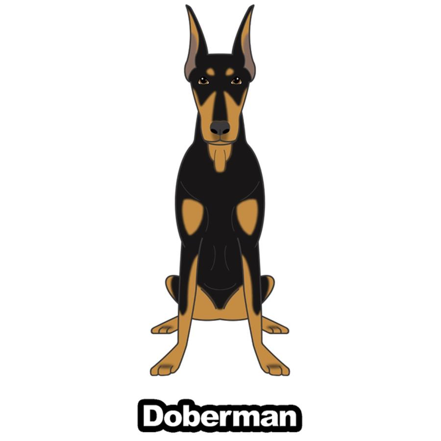 ドーベルマン 立ち耳 犬 犬ステッカー 車 窓 玄関 犬種別 名前 ステッカー カーステッカー グッズ ドッグステッカー S Dmu01 Argent 通販 Yahoo ショッピング