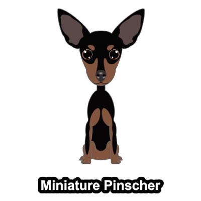 ミニチュアピンシャー ミニピン 立ち耳 犬 犬ステッカー 車 窓 玄関 犬種別 名前 ステッカー カーステッカー グッズ ドッグステッカー S Mpu01 Argent 通販 Yahoo ショッピング