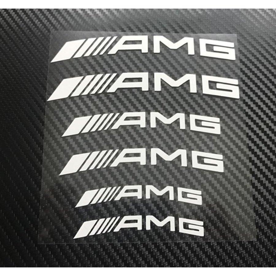 ベンツ AMG ブレーキキャリパー ステッカー 6枚セット シール 耐熱デカール 平行タイプ/湾曲タイプ ブラック/シルバー｜argonaute-store｜11