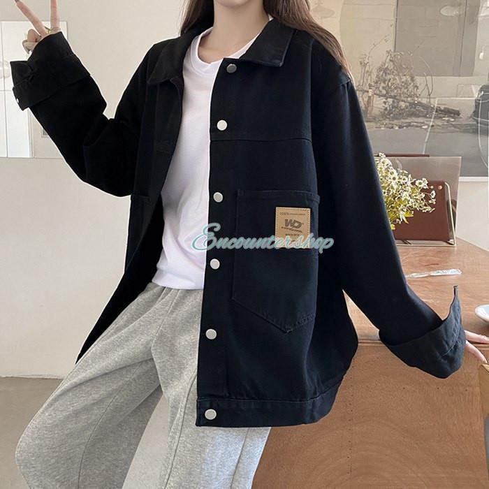 デニムジャケット ゆったり Gジャン レディース デニム ジャケット オーバーサイズ 襟付き おしゃれ アウター 秋 冬 ロング :nm1025414223:アルゴノートストア 通販 オーバーサイズジャケット ショートコート 春秋 襟つき デニムブルー
