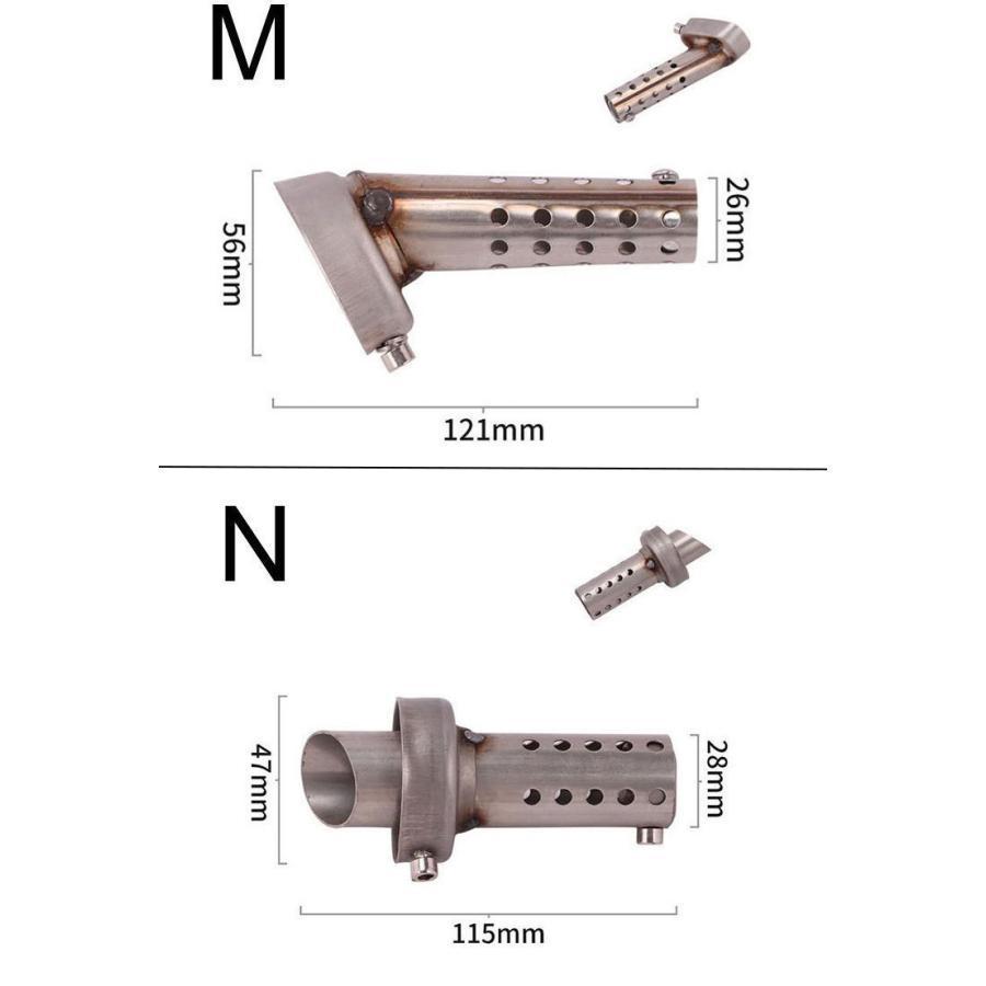 バイクマフラー用 インナーバッフル バッフル サイレンサー 消音器 排気 音量調整 50.8mm 60.5mm 汎用 触媒型｜argonaute-store｜10