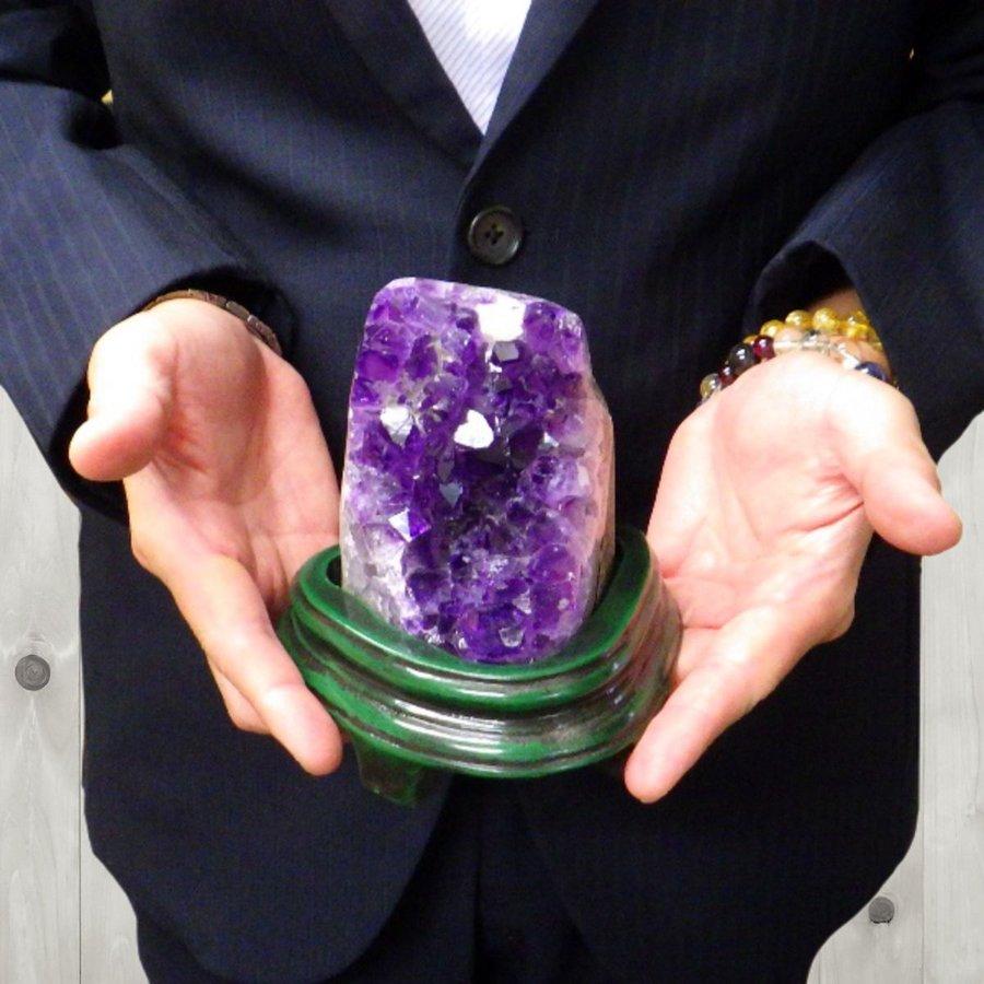 アメジスト クラスター パワーストーン 天然石 紫水晶 原石 置物