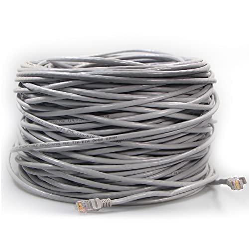 LANケーブル 屋外用 PoE対応 50m 高速 有線 カメラ接続用 インターネットケーブル コネクタ付 耐候性 難燃性 ホワイト |  | 01