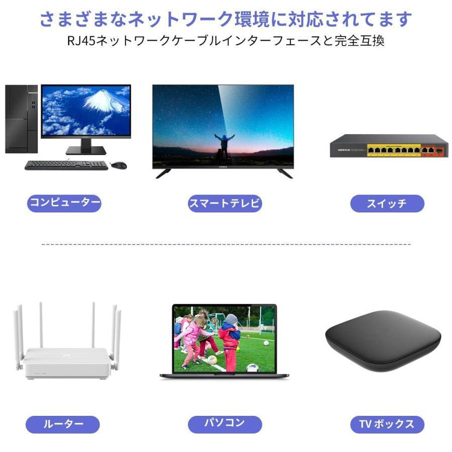 LANケーブル 屋外用 PoE対応 50m 高速 有線 カメラ接続用 インターネットケーブル コネクタ付 耐候性 難燃性 ホワイト |  | 07