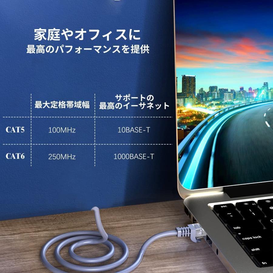 LANケーブル 屋外用 PoE対応 50m 高速 有線 カメラ接続用 インターネットケーブル コネクタ付 耐候性 難燃性 ホワイト |  | 09