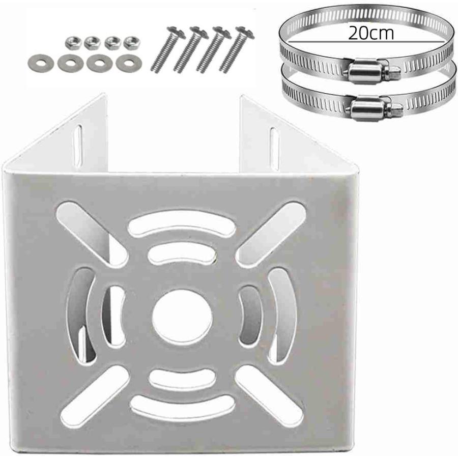 防犯カメラ ポール 取付金具 ブラケット 監視カメラ ブラケット 円柱 角柱 防犯カメラ 取り付け金具 (φ20cm-2 xステンレススバンド) |  | 01