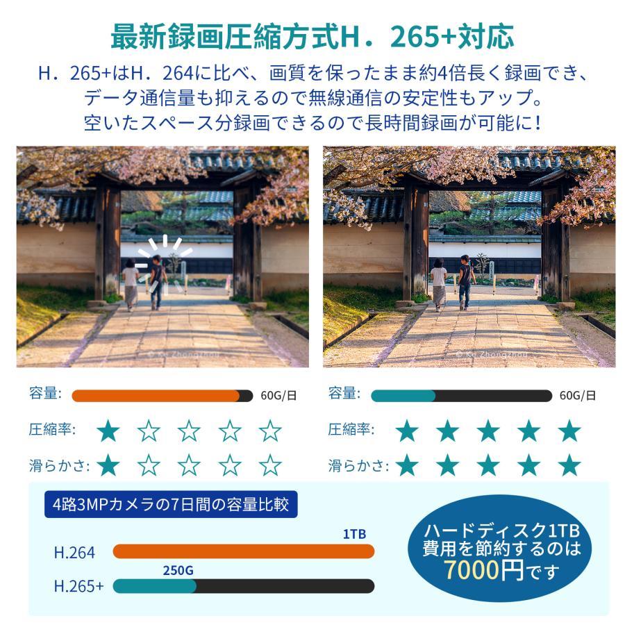 防犯カメラ 屋外 セット 家庭用 ワイヤレス wifi モニター付き カメラ2台 10.1インチ 無線 赤外線LEDカメラ スマホ遠隔監視 10チャンネルまで増設可 2HB312 |  | 06