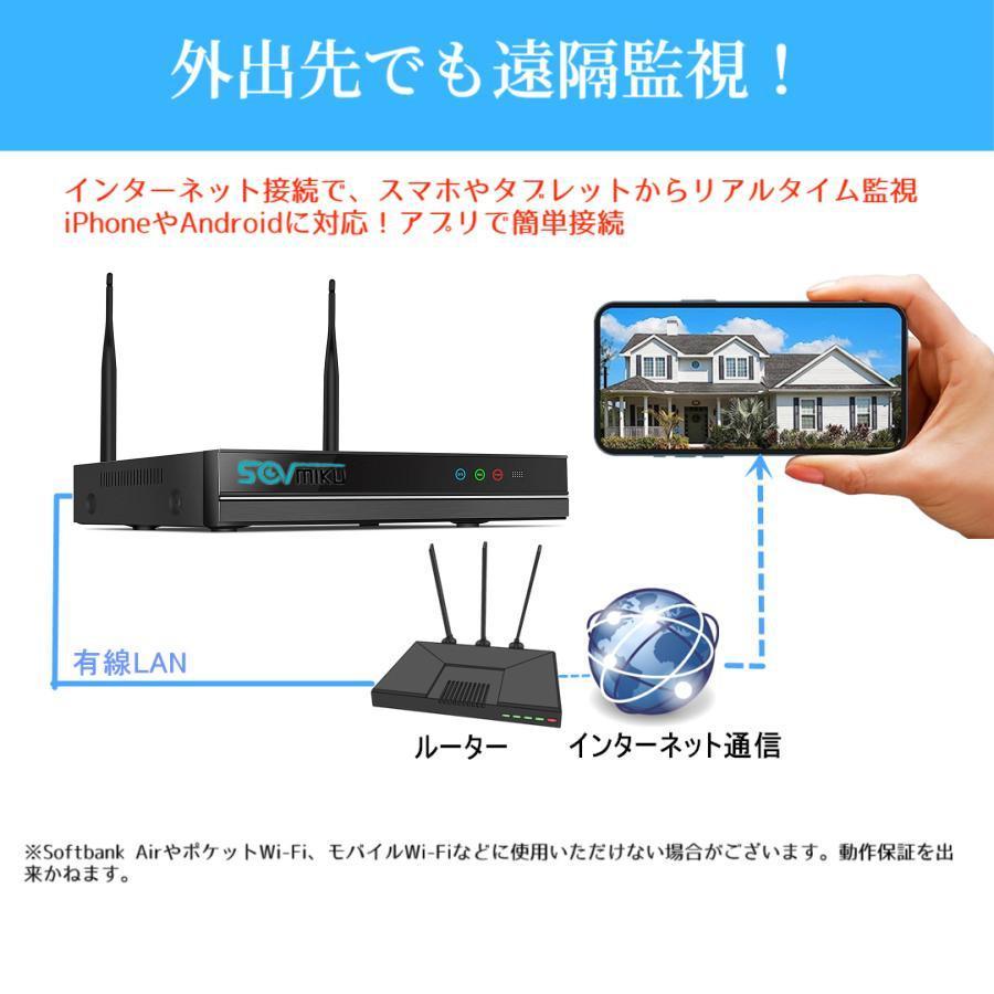 防犯カメラ 屋外 家庭用 セット wifi 事務所用 高精細500万画素　防犯灯付き　監視カメラ ワイヤレス 4台セット PTZ機能　ネット環境不要 HDD内蔵　レコーダー |  | 04