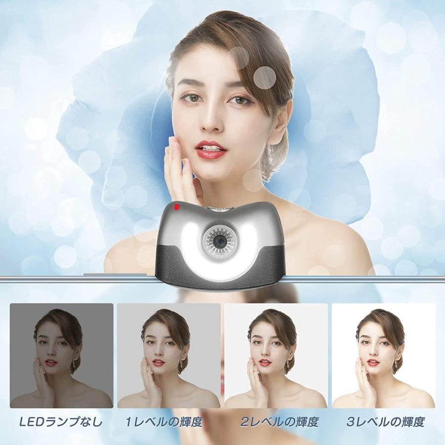 スマホ ジンバル 3軸 iphone 自撮り棒 AI自動追跡 撮影用ライト付き3