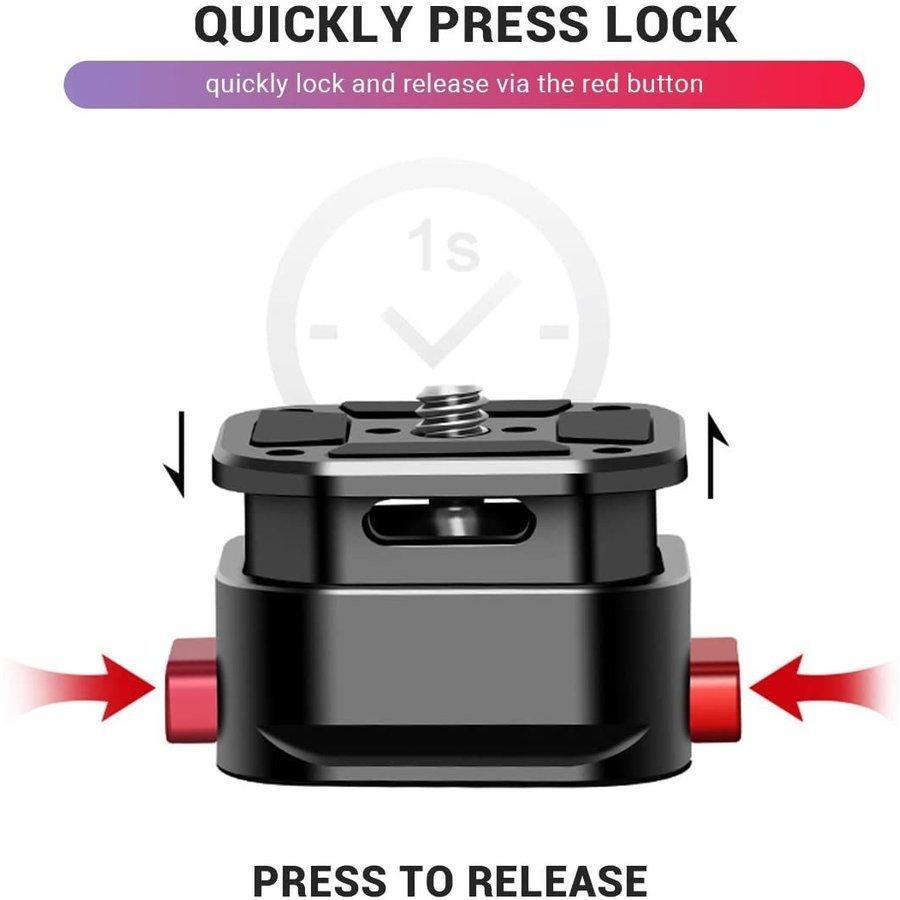 クイックリリースプレートアダプターマウント、1/4 