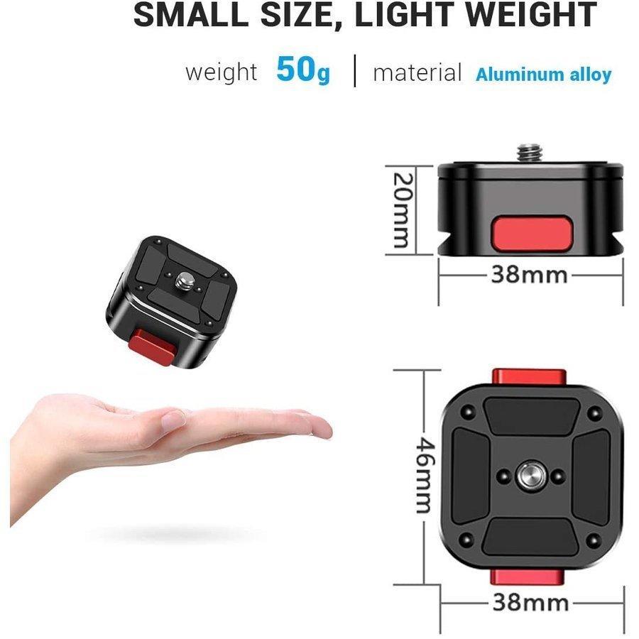 クイックリリースプレートアダプターマウント、1/4 