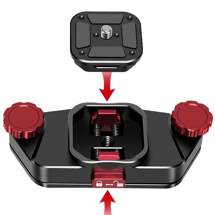 バックパッククリップ カメラホルスター カメラホルダー 一眼レフ対応キャプチャー型クイックリリースクリップ Sony/Canon/Nikonに対応 |  | 02