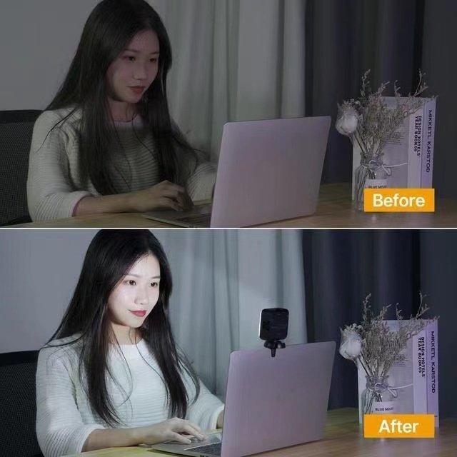 ビデオライト LEDライト 補助光とクリップクランプランプユニバーサル  ipadのandroid タブレット用/ラップトップ/pc  会議ビデオライトled Vijim CL04 |  | 05