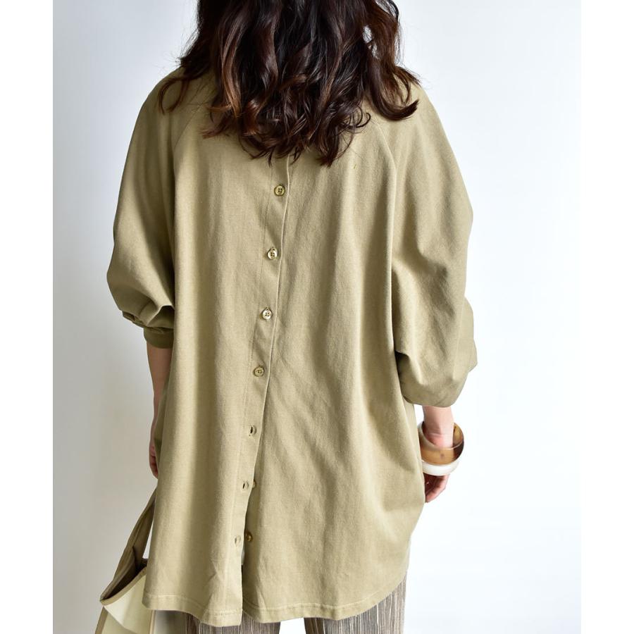 トップス カットソー 長袖 レディース 綿100 ロンt ラグラン ゆったり ベルト付き コットンカットソー バックスタイル 可愛 C Me Love By Argo Tokyo 通販 Yahoo ショッピング