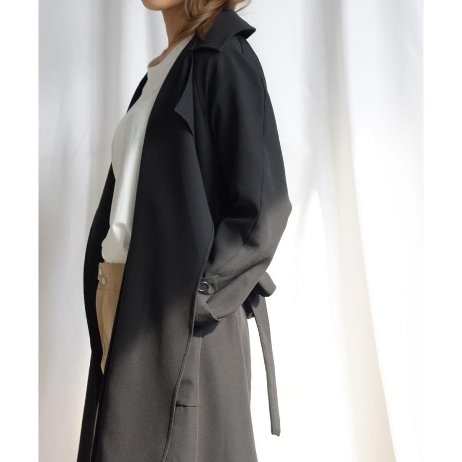 コート レディース トレンチコート とろみ素材のロング丈無地ノーボタンルーズトレンチコート とろみトレンチコート C Me Love By Argo Tokyo 通販 Yahoo ショッピング