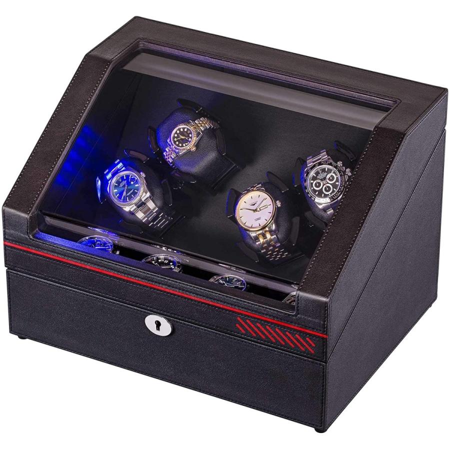 ワインディングマシーン腕時計自動巻き器ウォッチワインダー4本