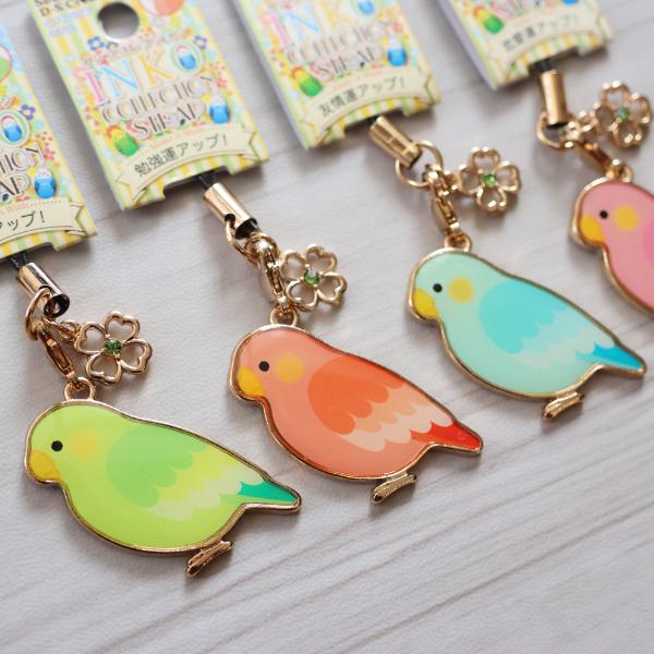インコ ストラップ インココレクション / 可愛い チャーム付き インコ ストラップ インココレクション / 可愛い チャーム付き
